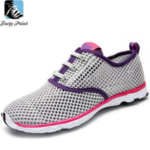 Grey Casual Breathable Shoes For Men | Feety Print