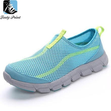 Blue Casual Mesh Shoes For Men | Feety Print